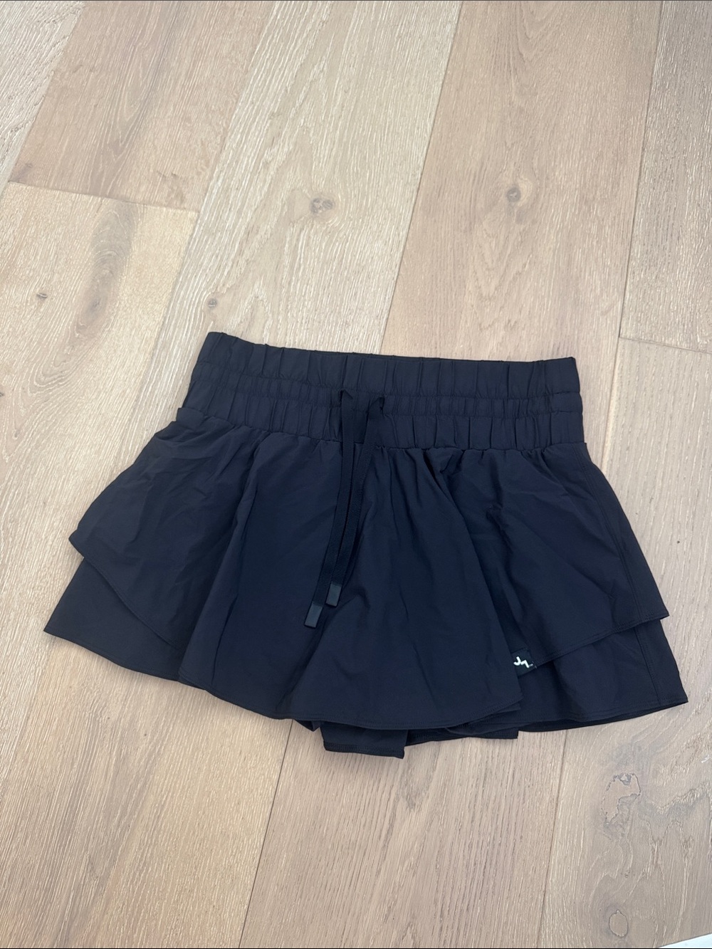 Black tennis skort